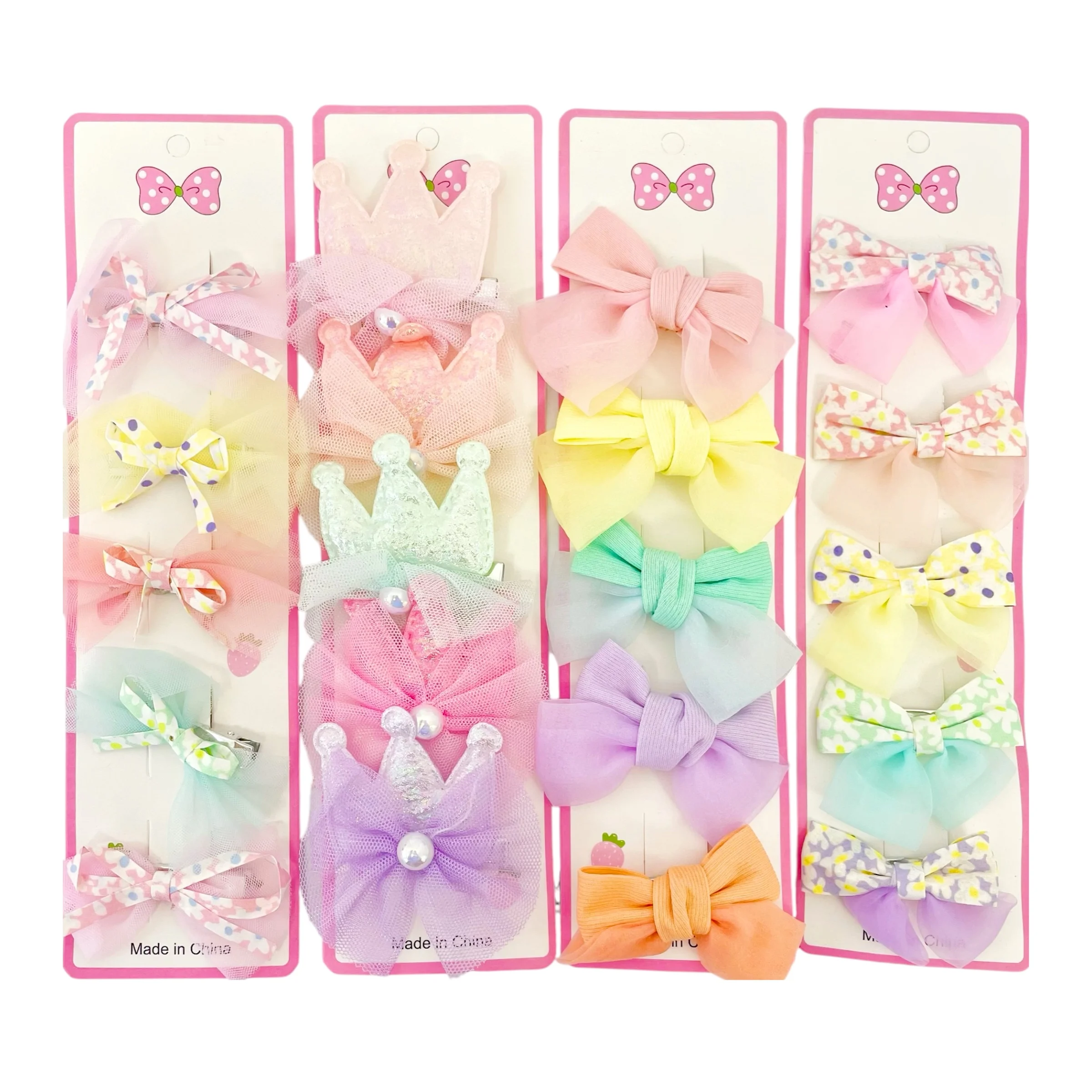 BLISTER HEBILLAS MOÑO TUL X5PCS COD.