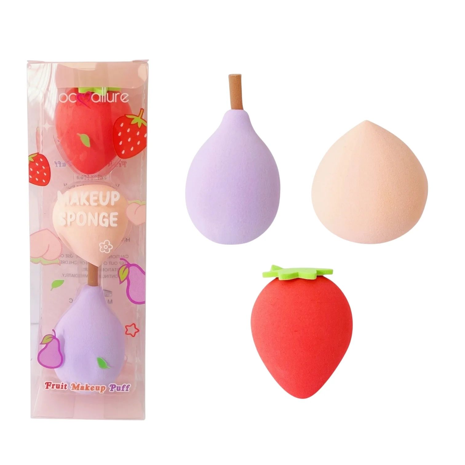 CAJITA ESPONJA 3PCS FRUTILLA
