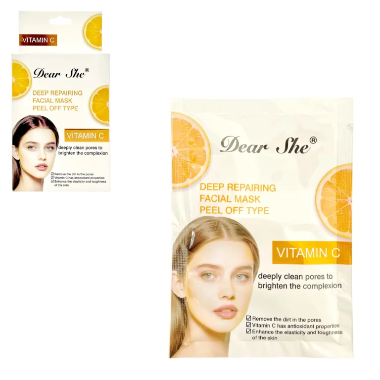 DEAR SHE MASCARILLA FACIAL C/ VITAMINA C 10PCS