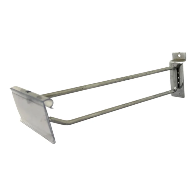 GANCHO BLISTERO DOBLES 25cm PANEL RANURADO