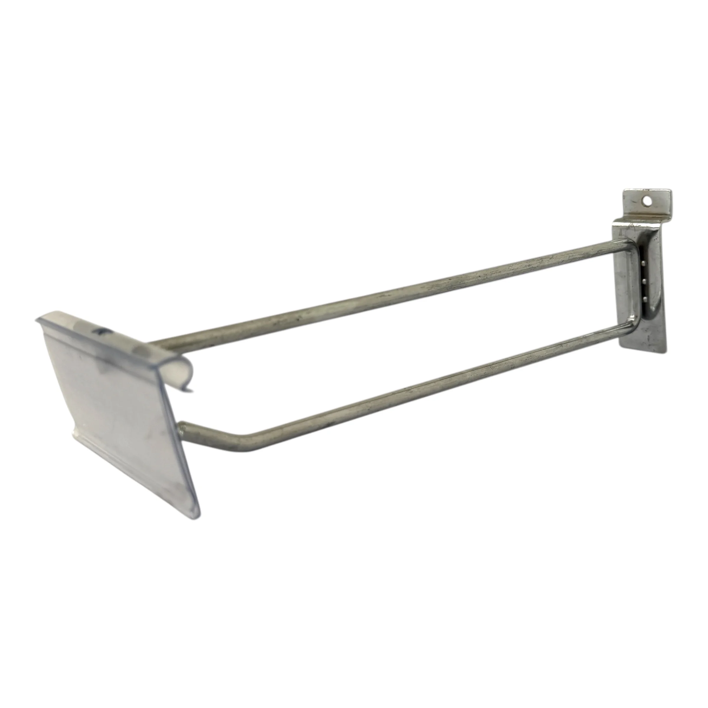 GANCHO BLISTERO DOBLES 25cm PANEL RANURADO