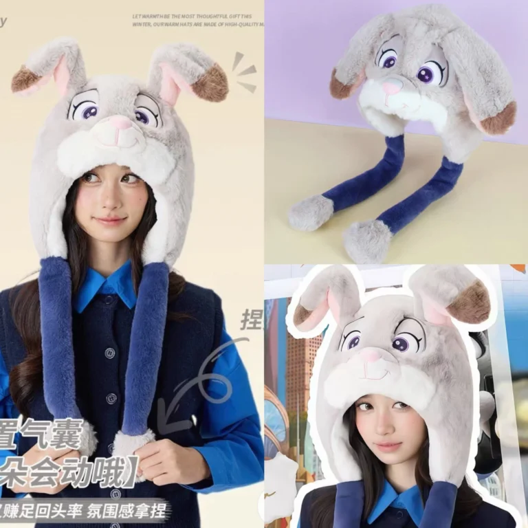 GORRO ANIMADO C/OREJAS MOVIBLES ZOOTOPIA X6
