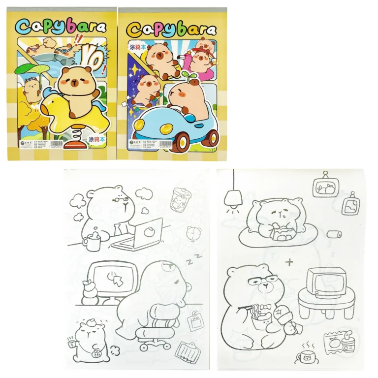 LIBRO A4 P/ COLOREAR CAPYBARA -4