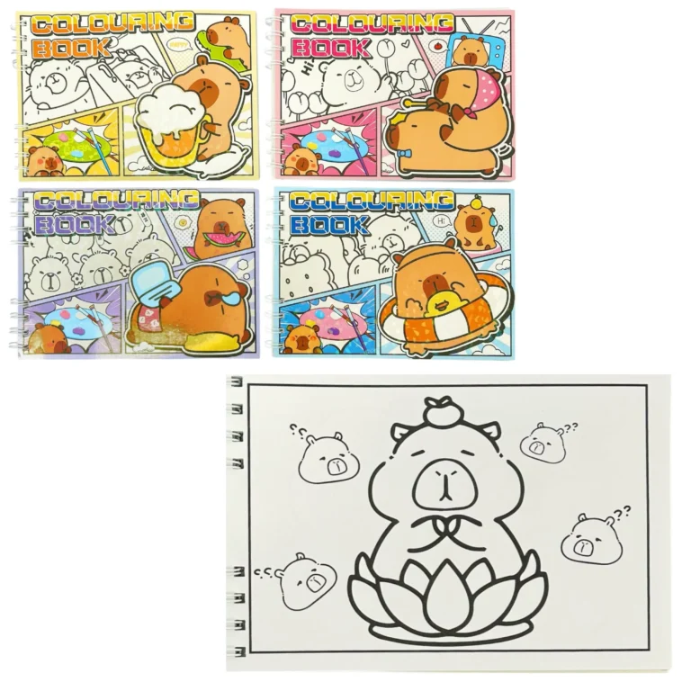 LIBRO P/ COLOREAR A5 CAPIBARA -4