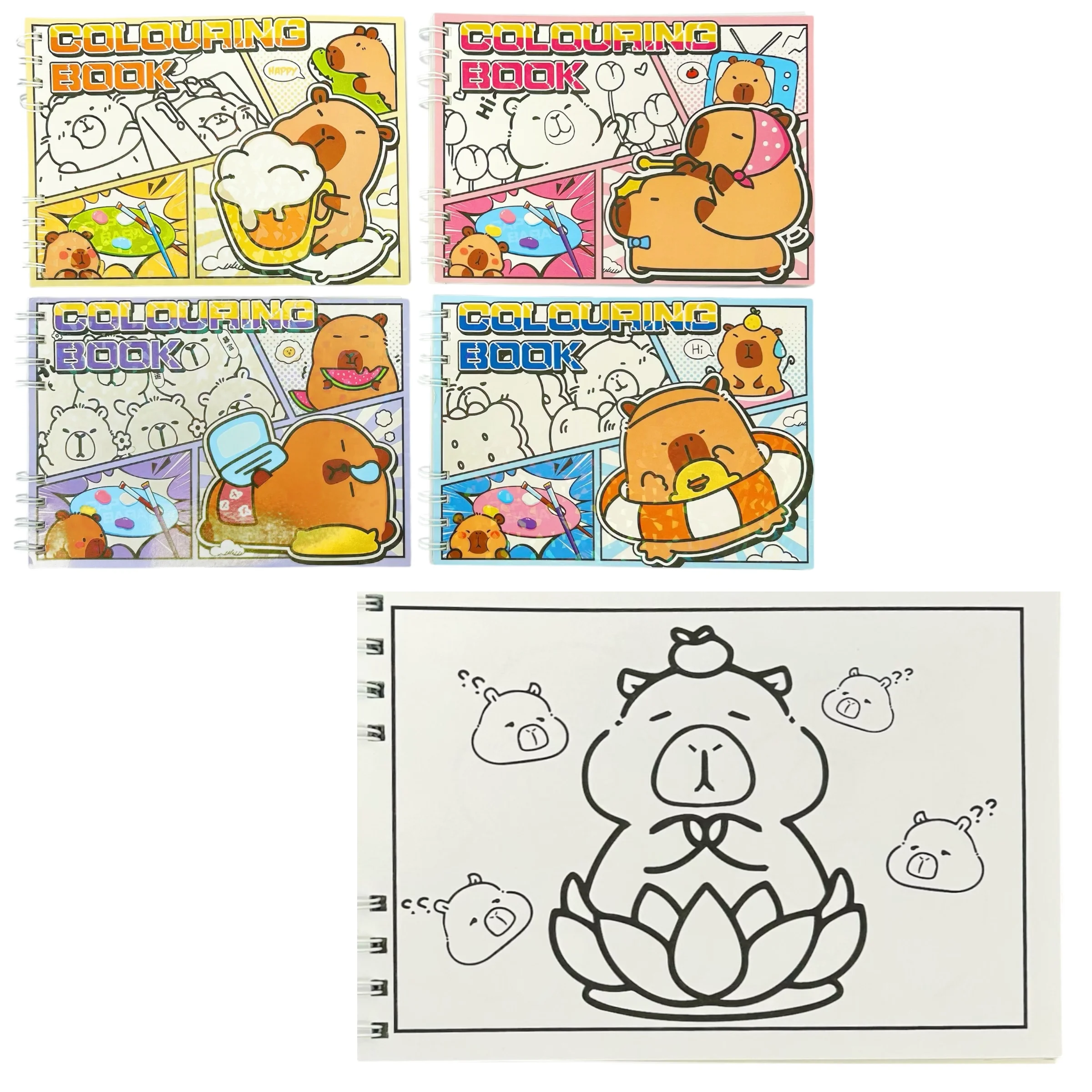 LIBRO P/ COLOREAR A5 CAPIBARA -4