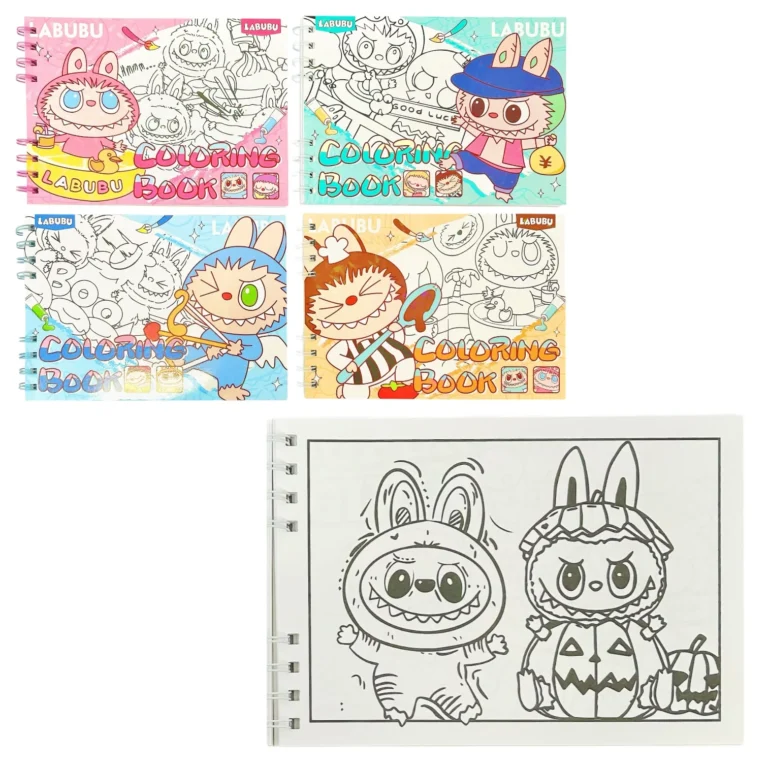 LIBRO P/ COLOREAR A5 LABUBU -3
