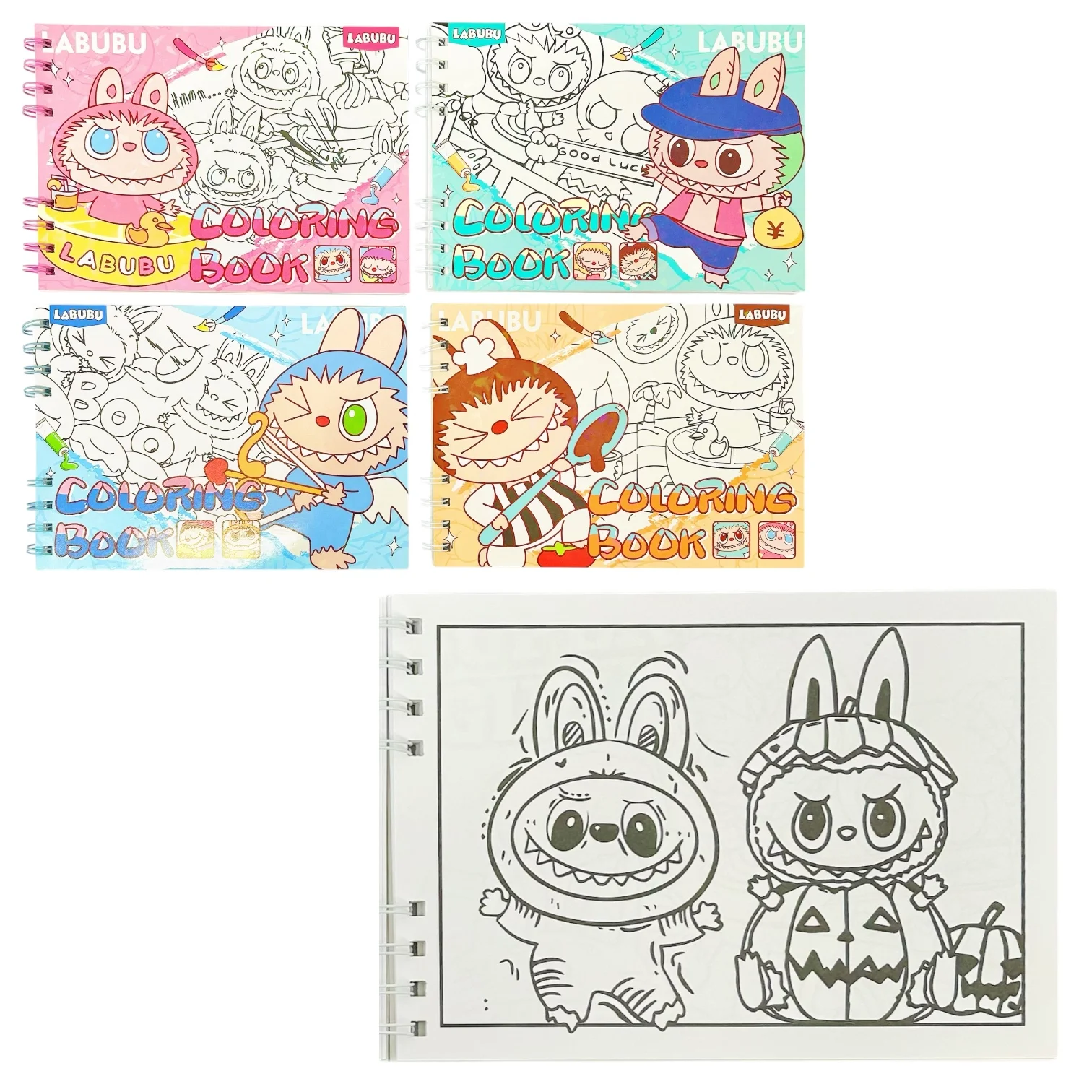 LIBRO P/ COLOREAR A5 LABUBU -3