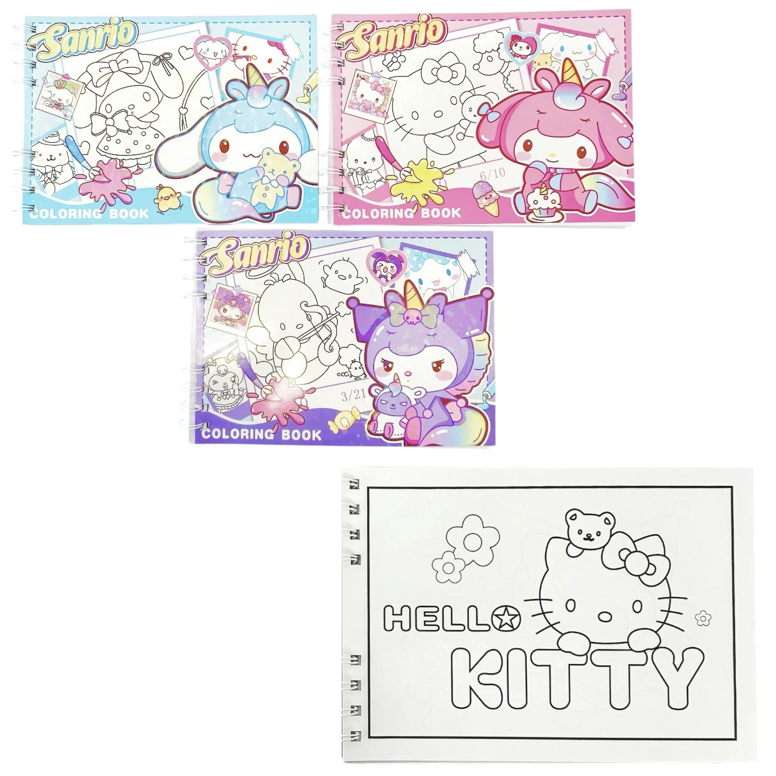 LIBRO P/ COLOREAR A5 SANRIO -2