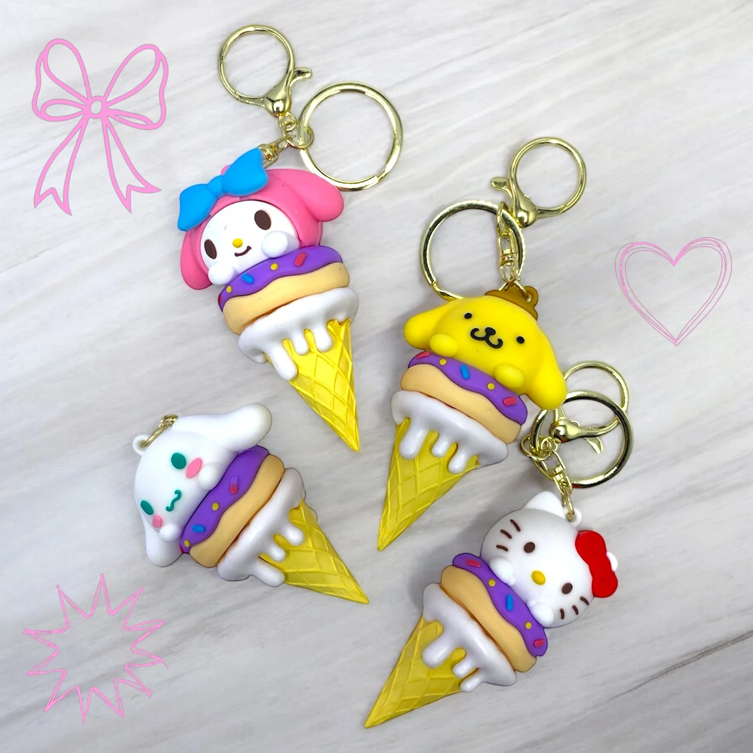 LLAVERO SANRIO HELADO