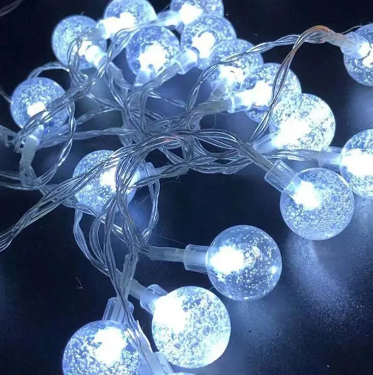 LUCES REDONDAS BLANCA A PILA