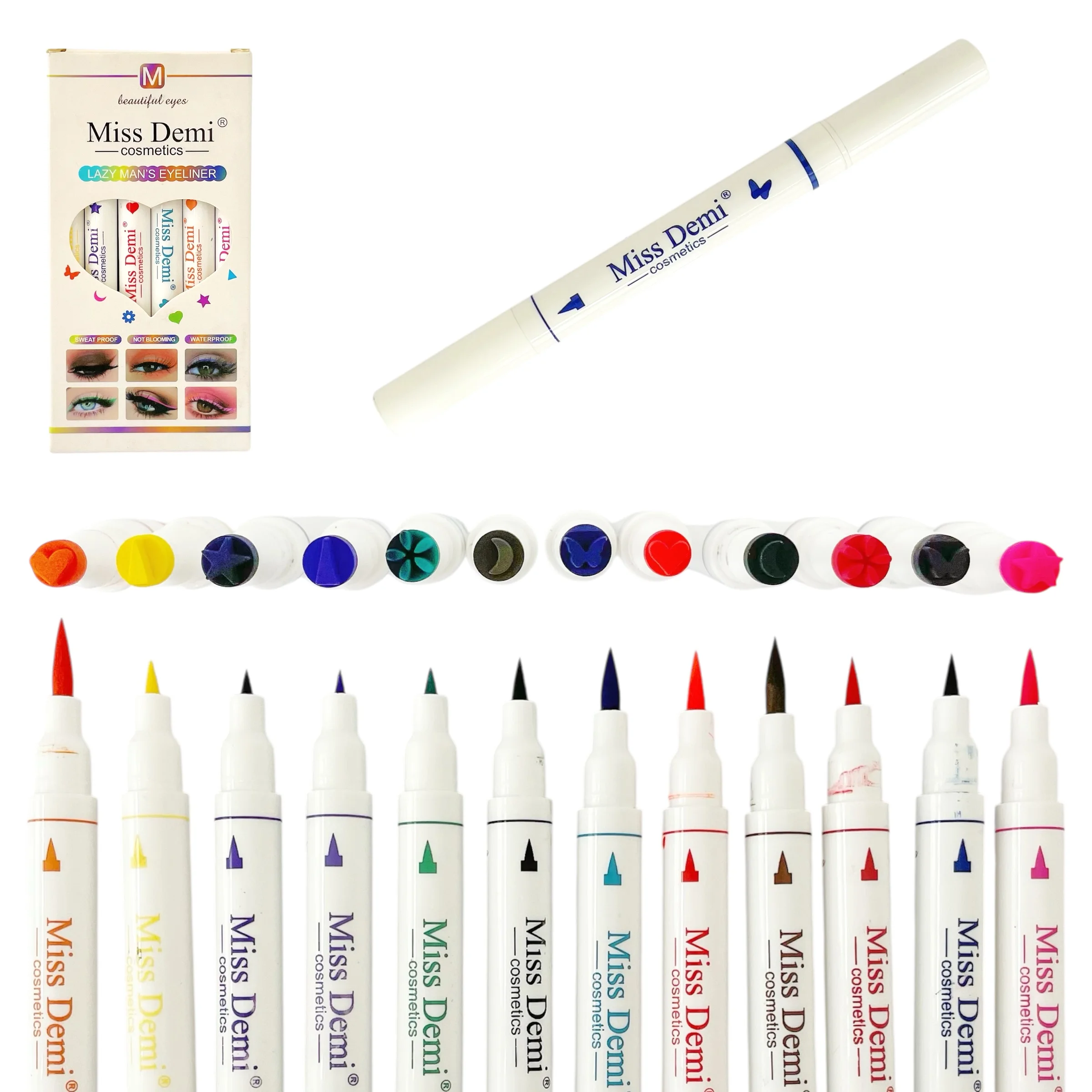 MISS DEMI DELINEADOR DE COLORES C/ SELLO DOBLE PUNTAS COD.