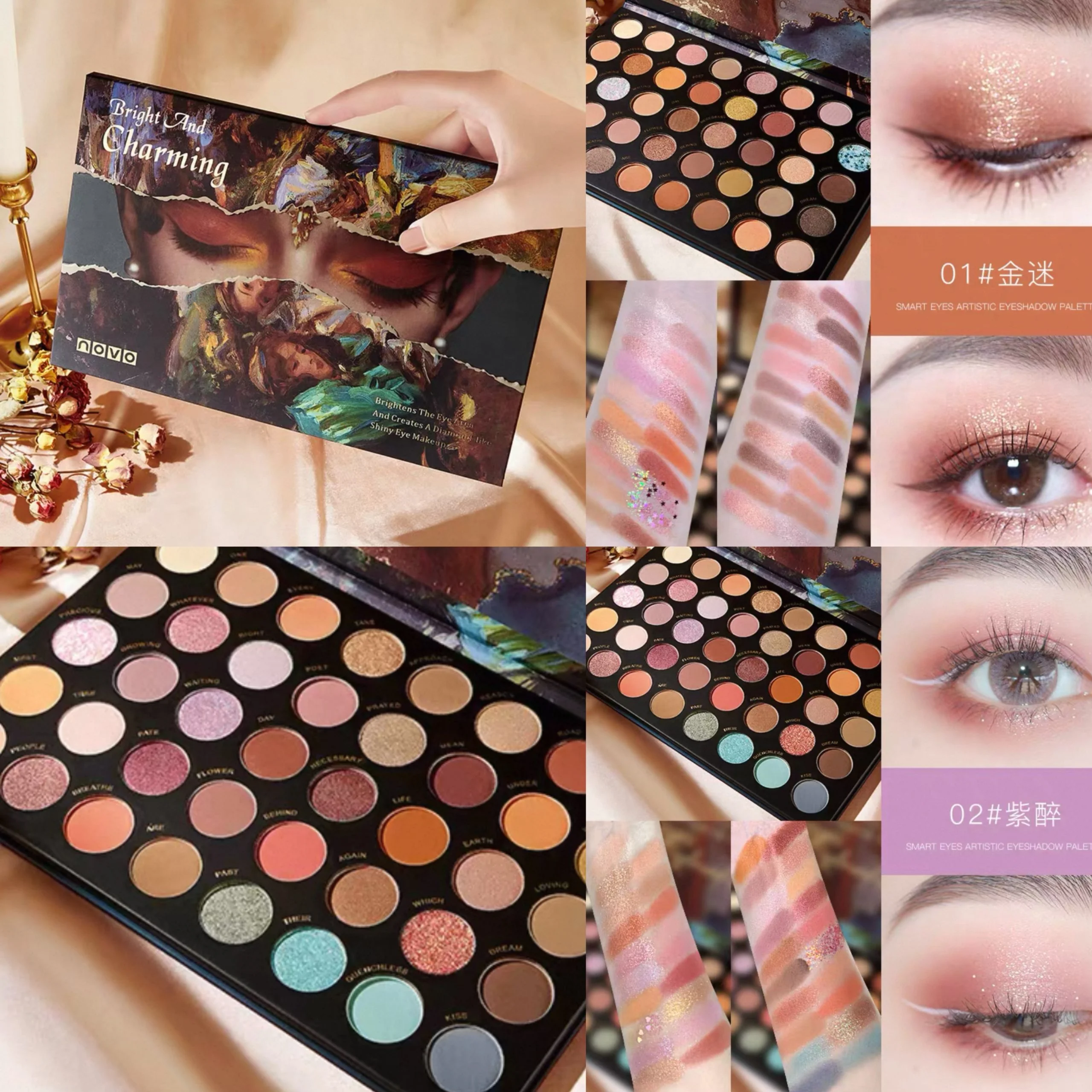 NOVO PALETA DE SOMBRAS 40CL.