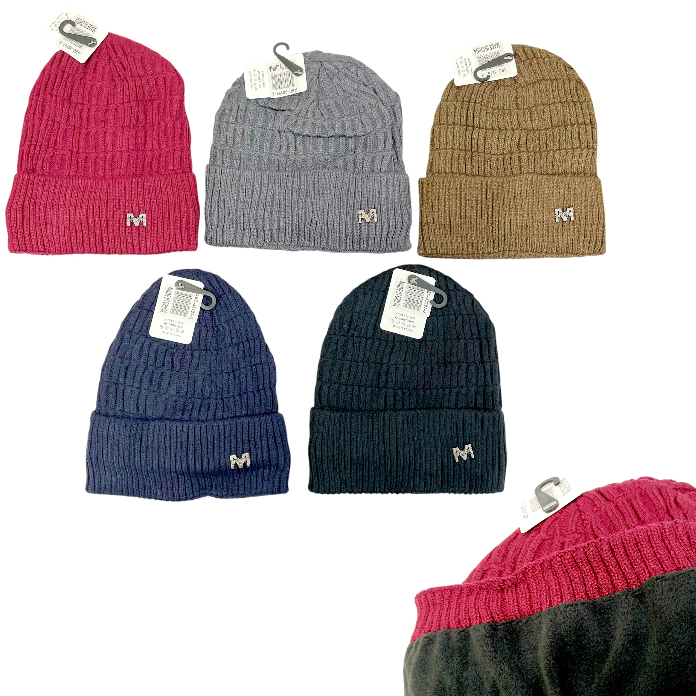 PACK x12 GORRO DE LANA P/HOMBRE -2