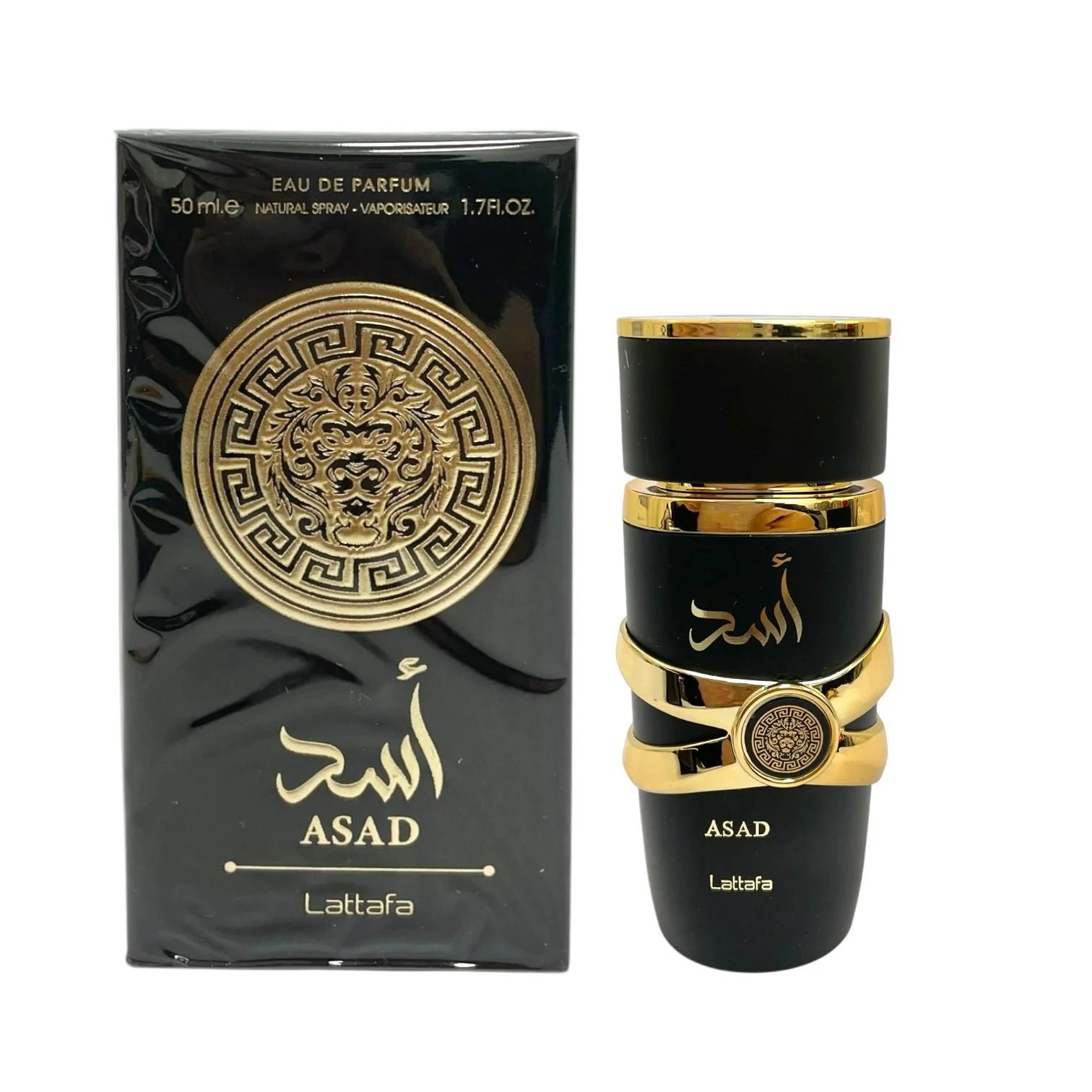 PERFUME ARABE HOMBRE NEGRO ASAD 50ML
