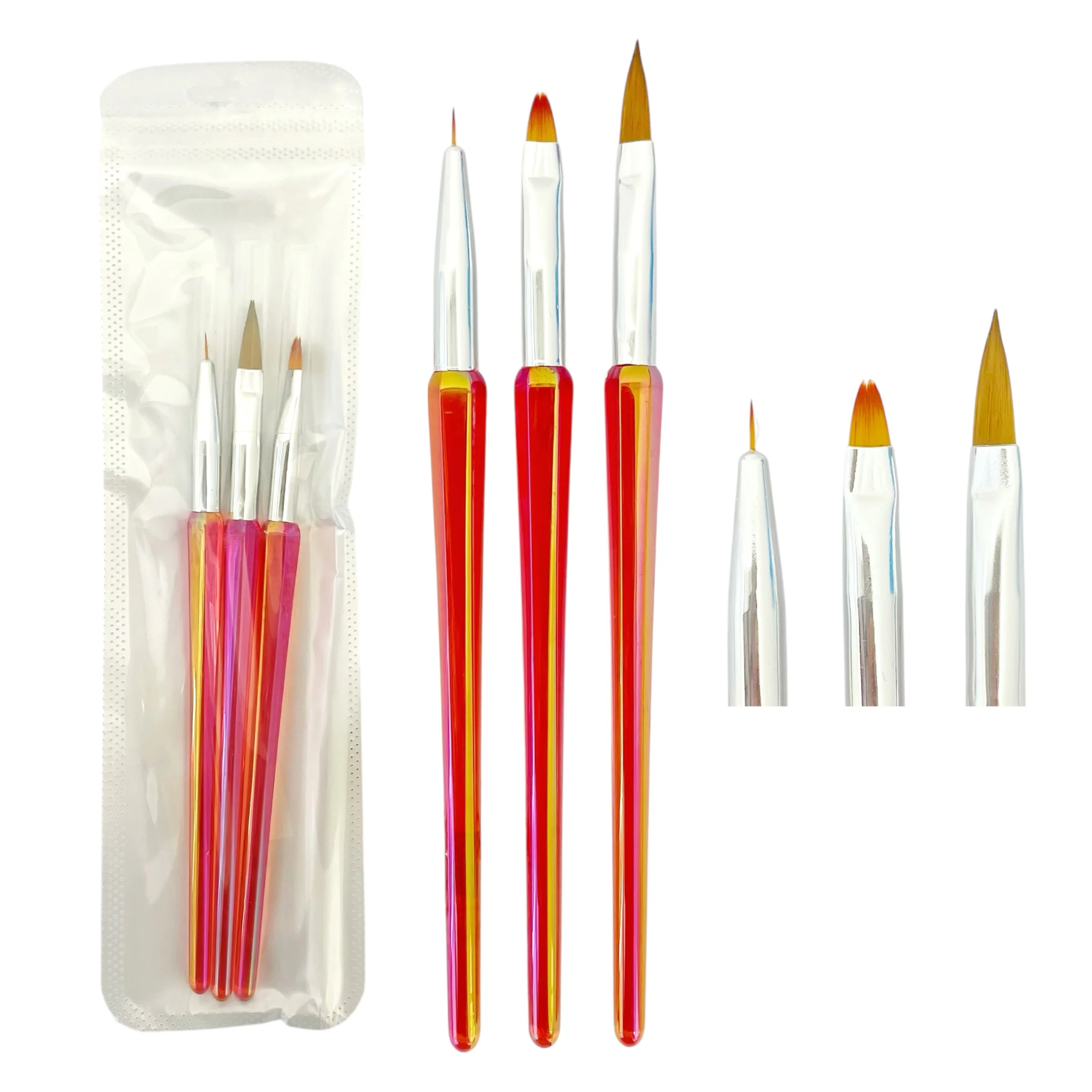 PINCEL P/UÑAS 3PCS COD. -B