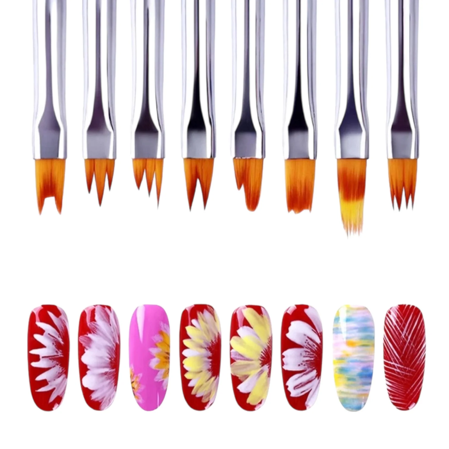 PINCEL P/UV GEL PETALOS X8PCS COD.