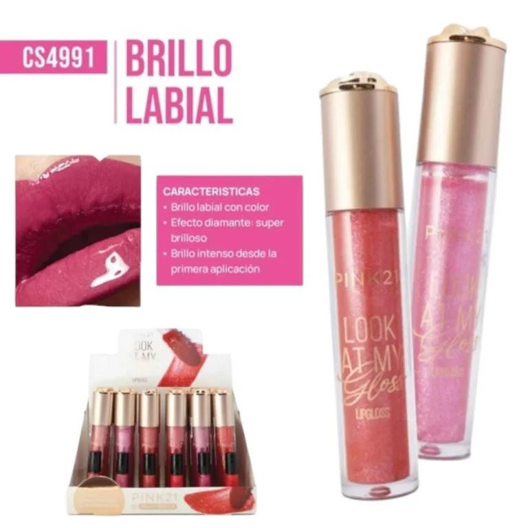 PINK 21 BRILLO LABIAL LOOK AT MY