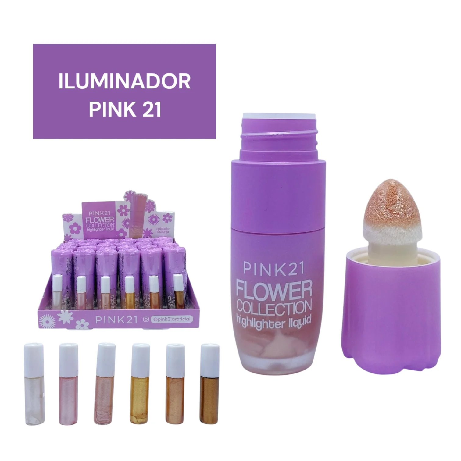 PINK 21 ILUMINADOR FLOWER COLLECTION