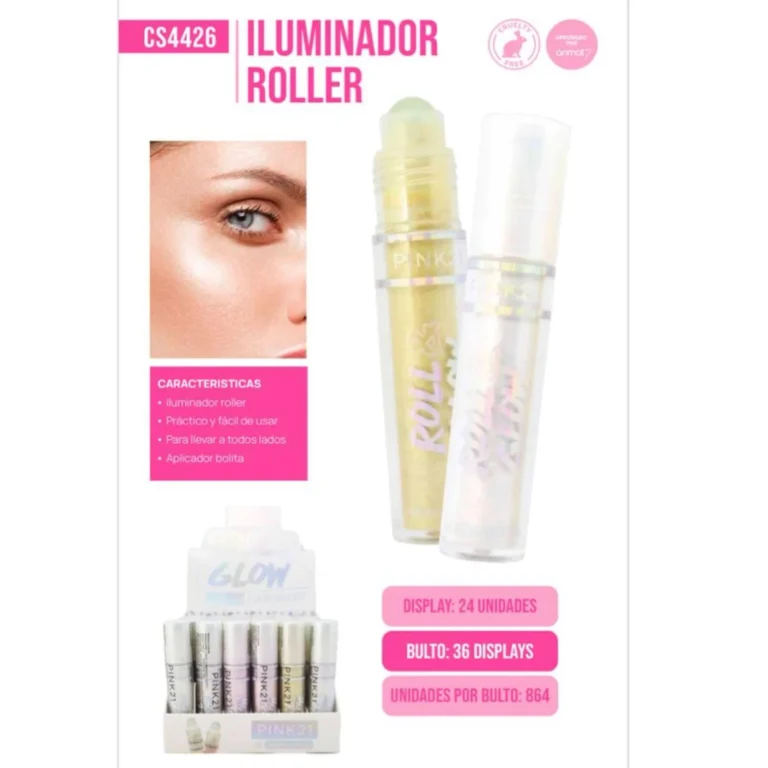 PINK 21 ILUMINADOR ROLLER GLOW