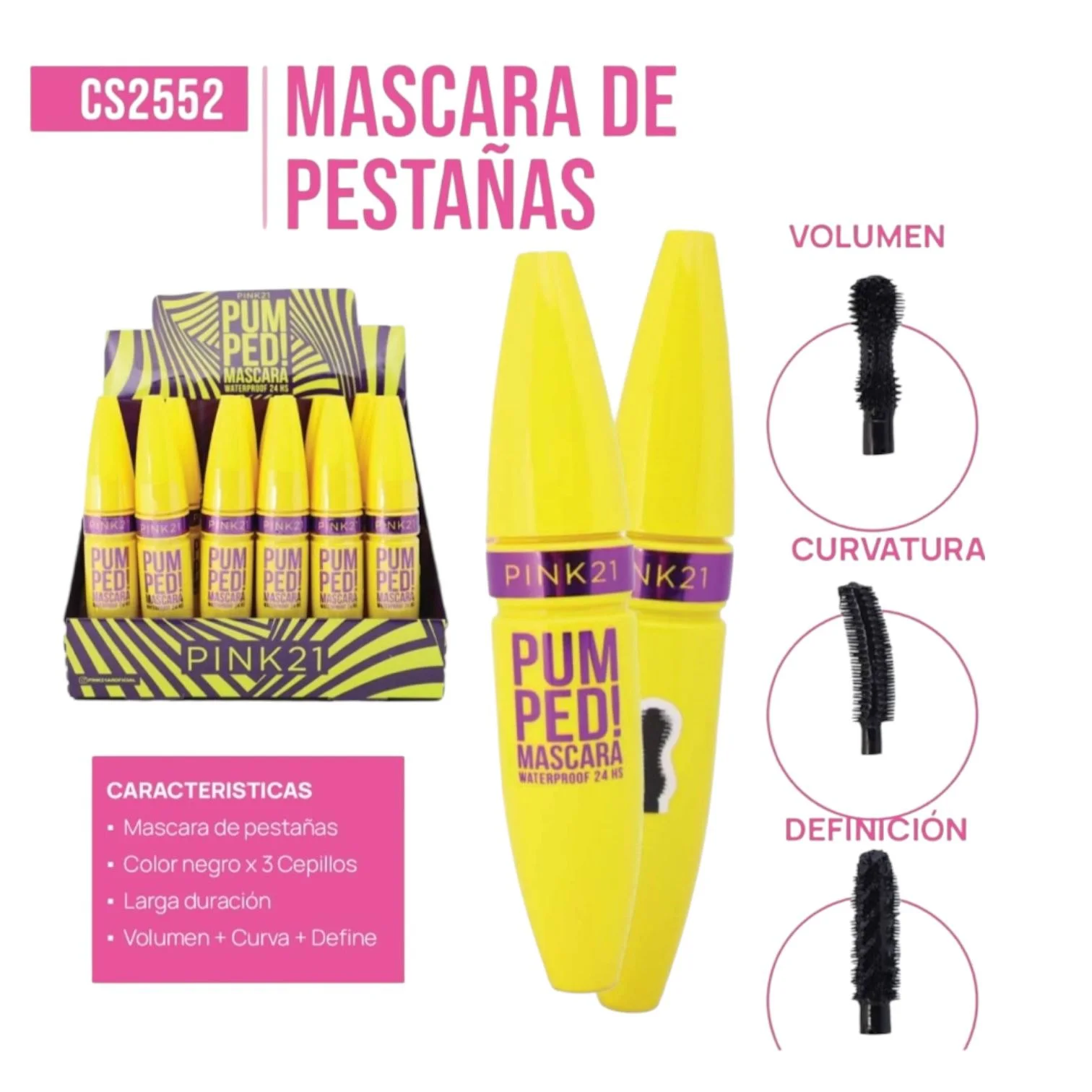 PINK 21 RIMEL PUM PED