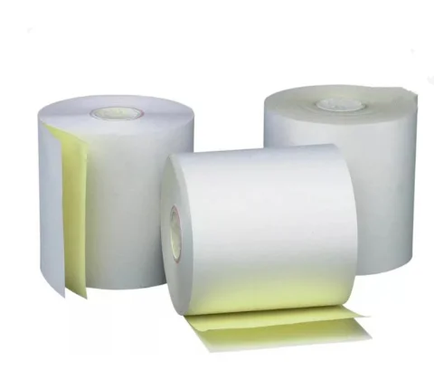 ROLLOS DE PAPEL FISCALES QUIMICO 76mm x 30mts