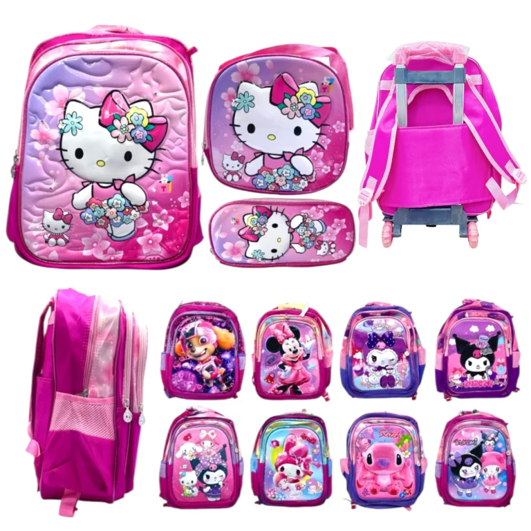 SET MOCHILA PERSONAJE 3PCS