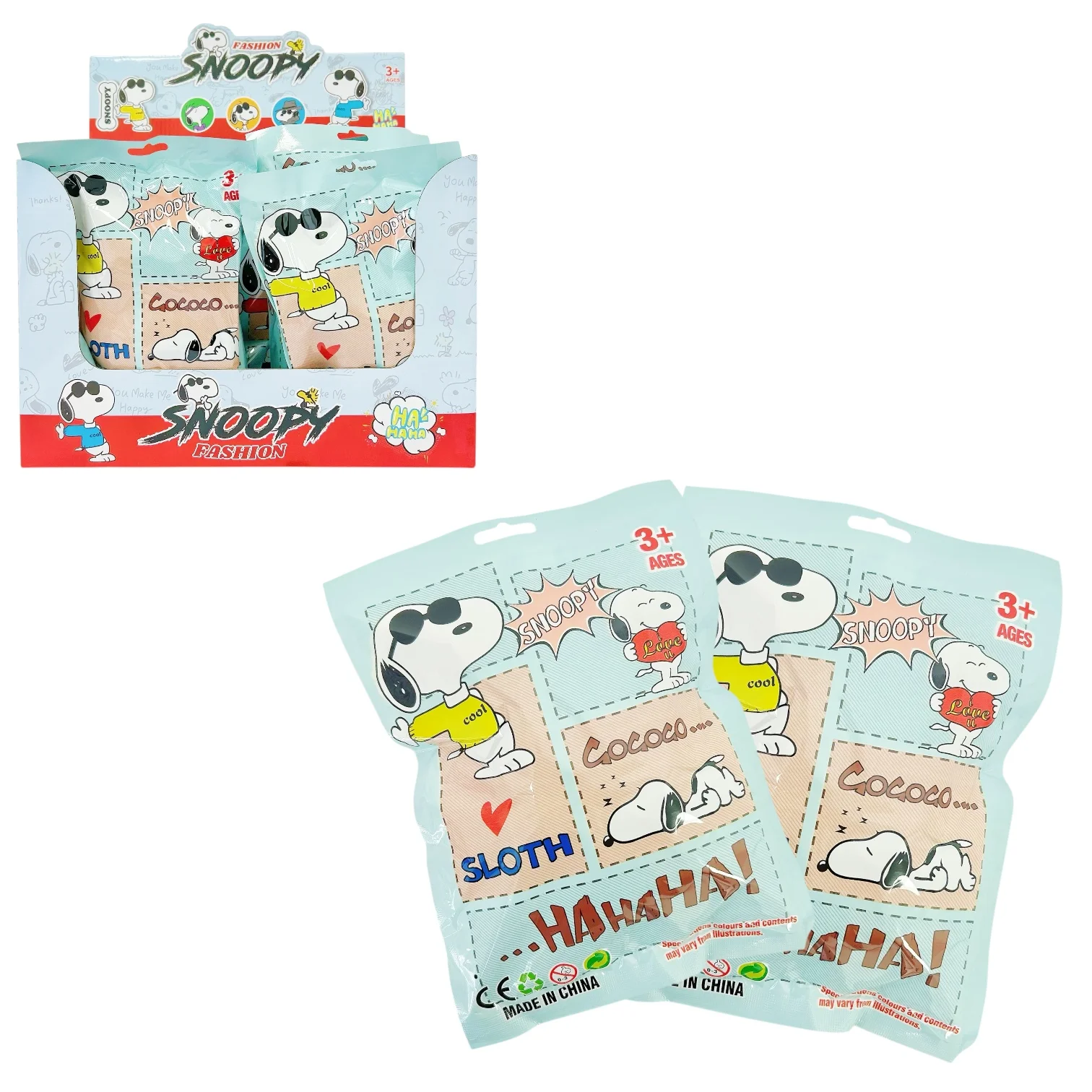 SOBRES SORPRESA SNOOPY SLOTH