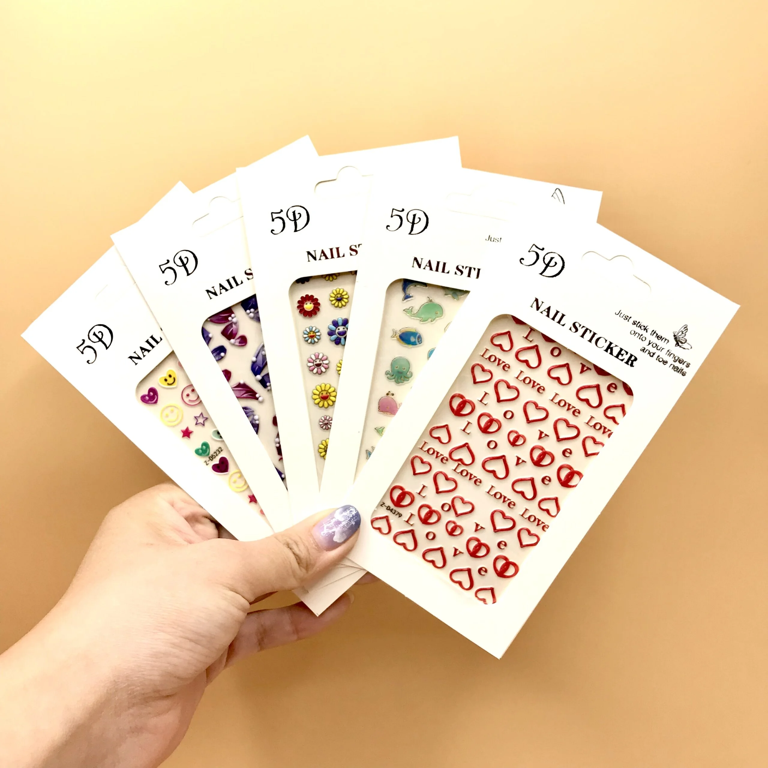 STICKER P/UÑAS 5D NAIL ART COD.12