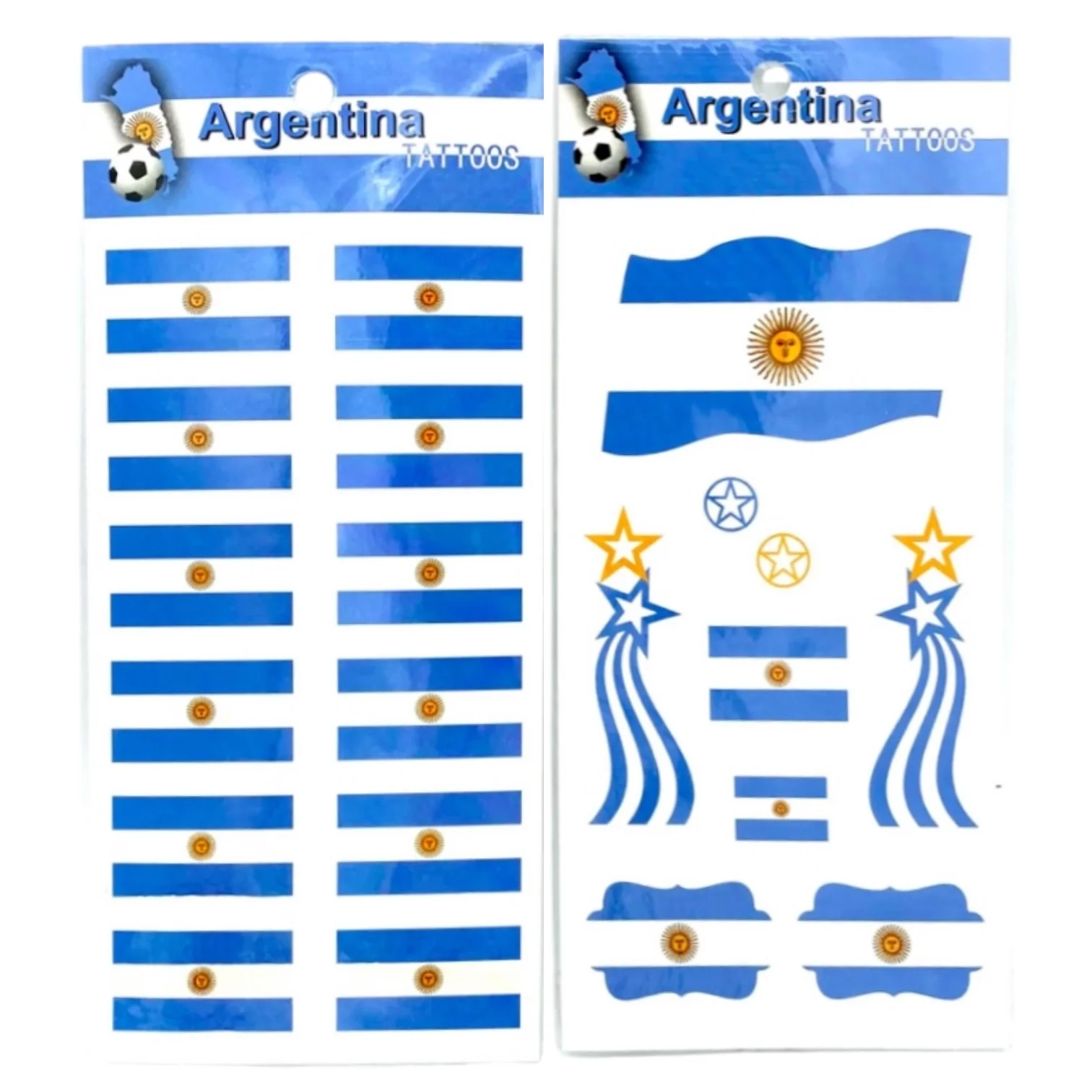 STICKERS TATUAJE DE BANDERA ARG. COD.7