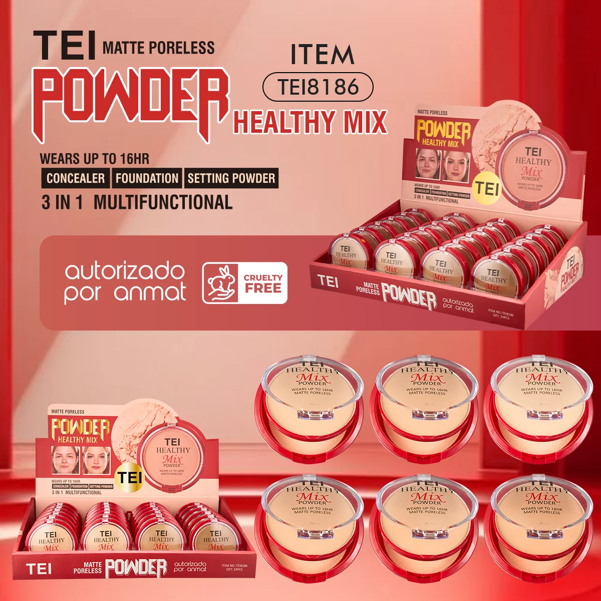 TEI POLVO COMPACTO B/R