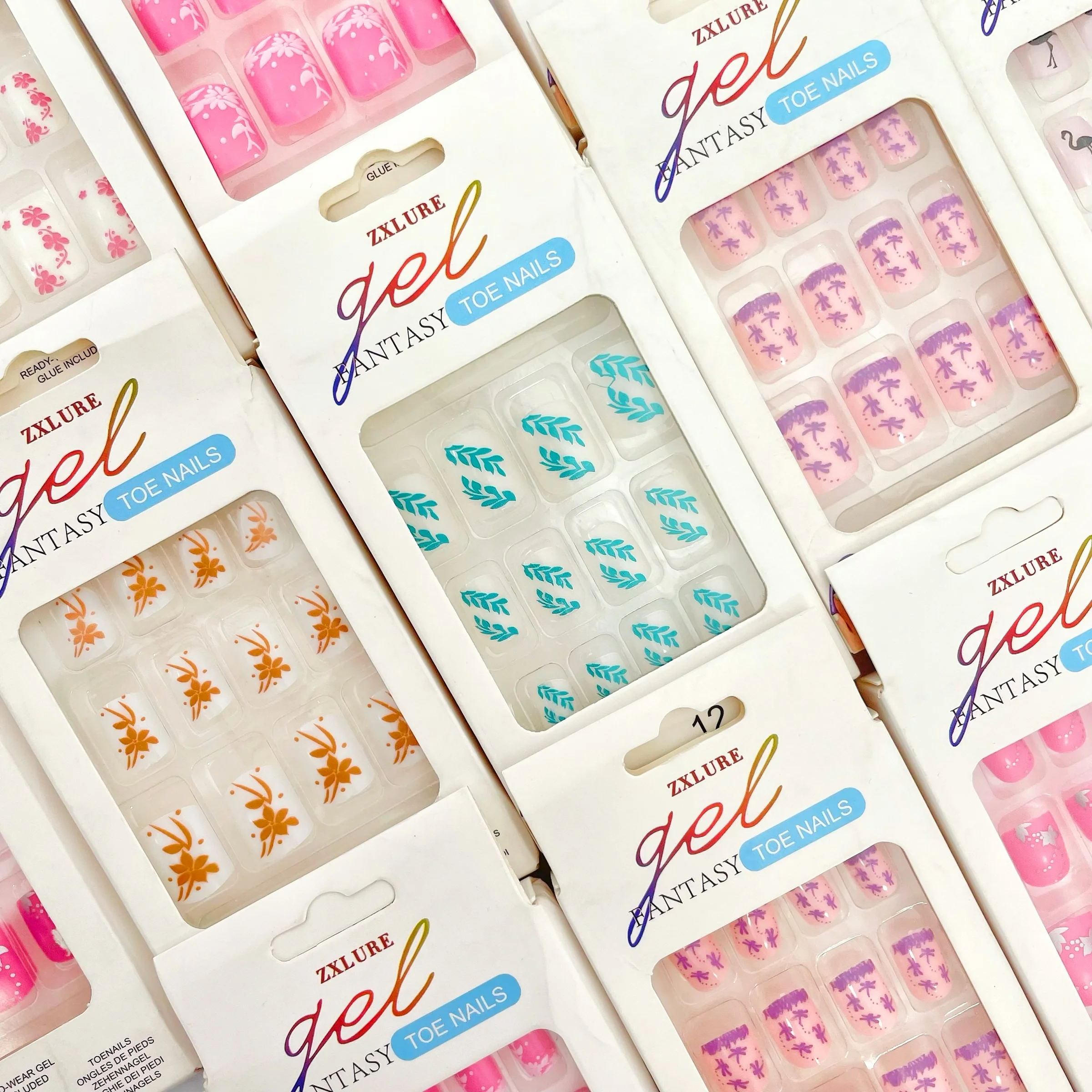 UÑA POSTIZAS PIES 12PCS FANTASY COD.