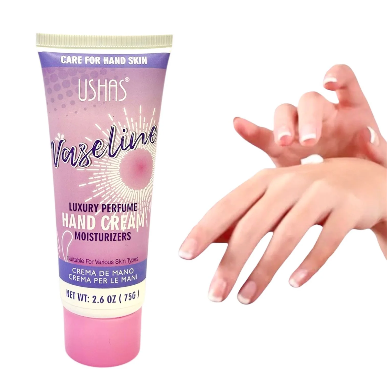USHAS CREMA DE MANO VASELINE 75G