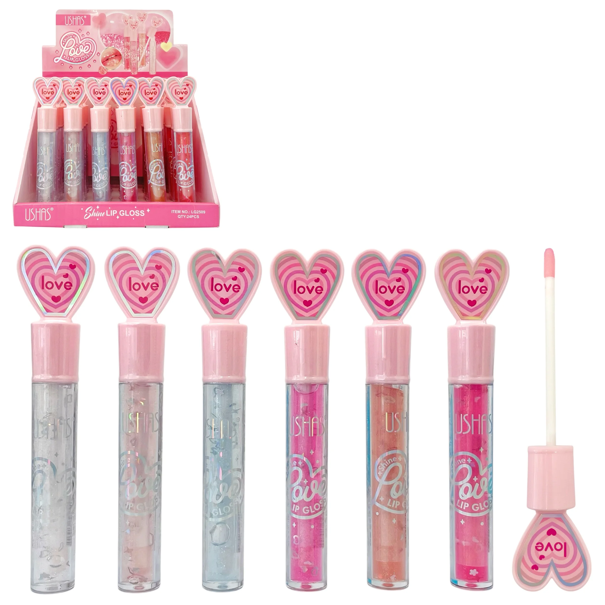 USHAS LIP GLOSS CORAZÓN LOVE