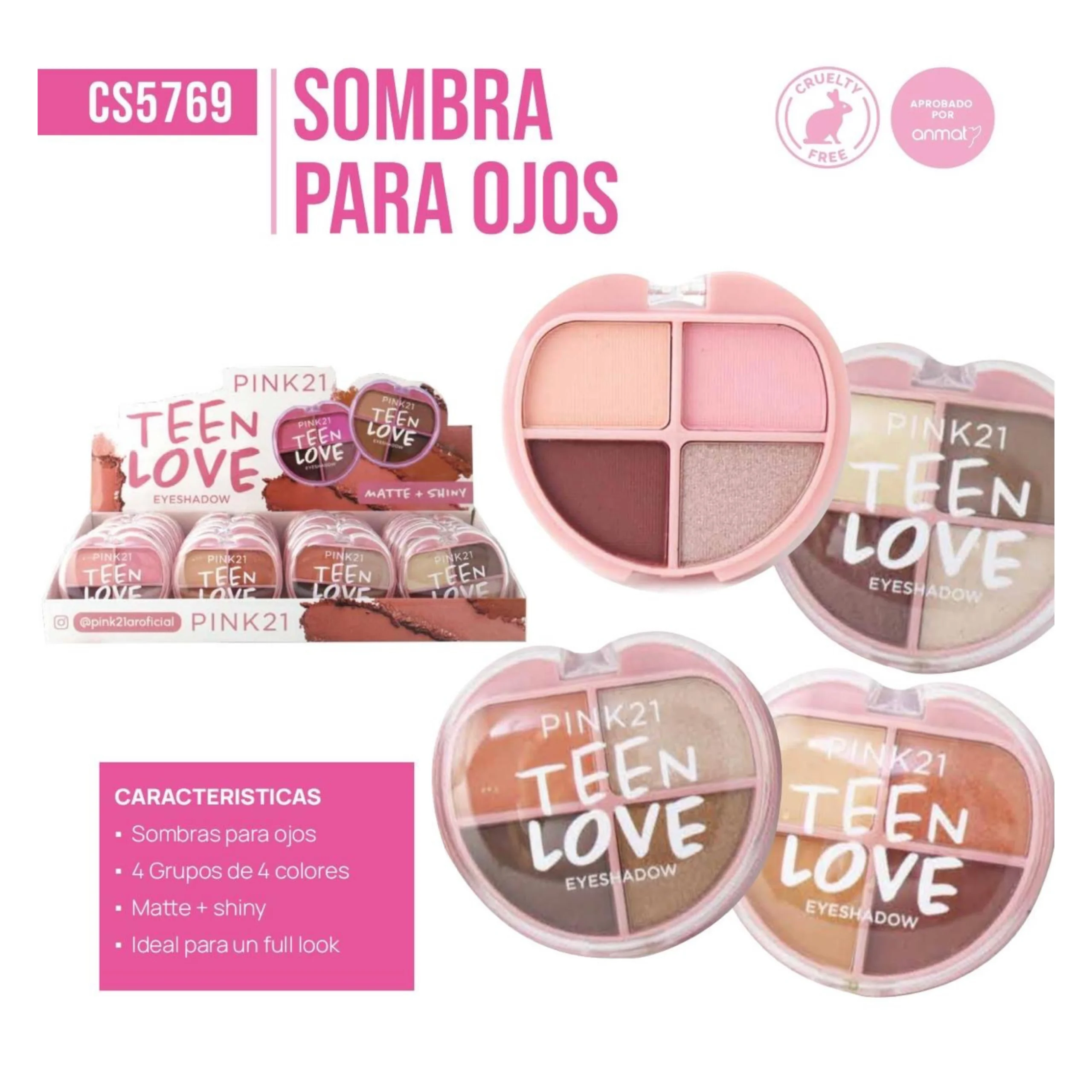 PINK 21 MINI SOMBRA 4CL.