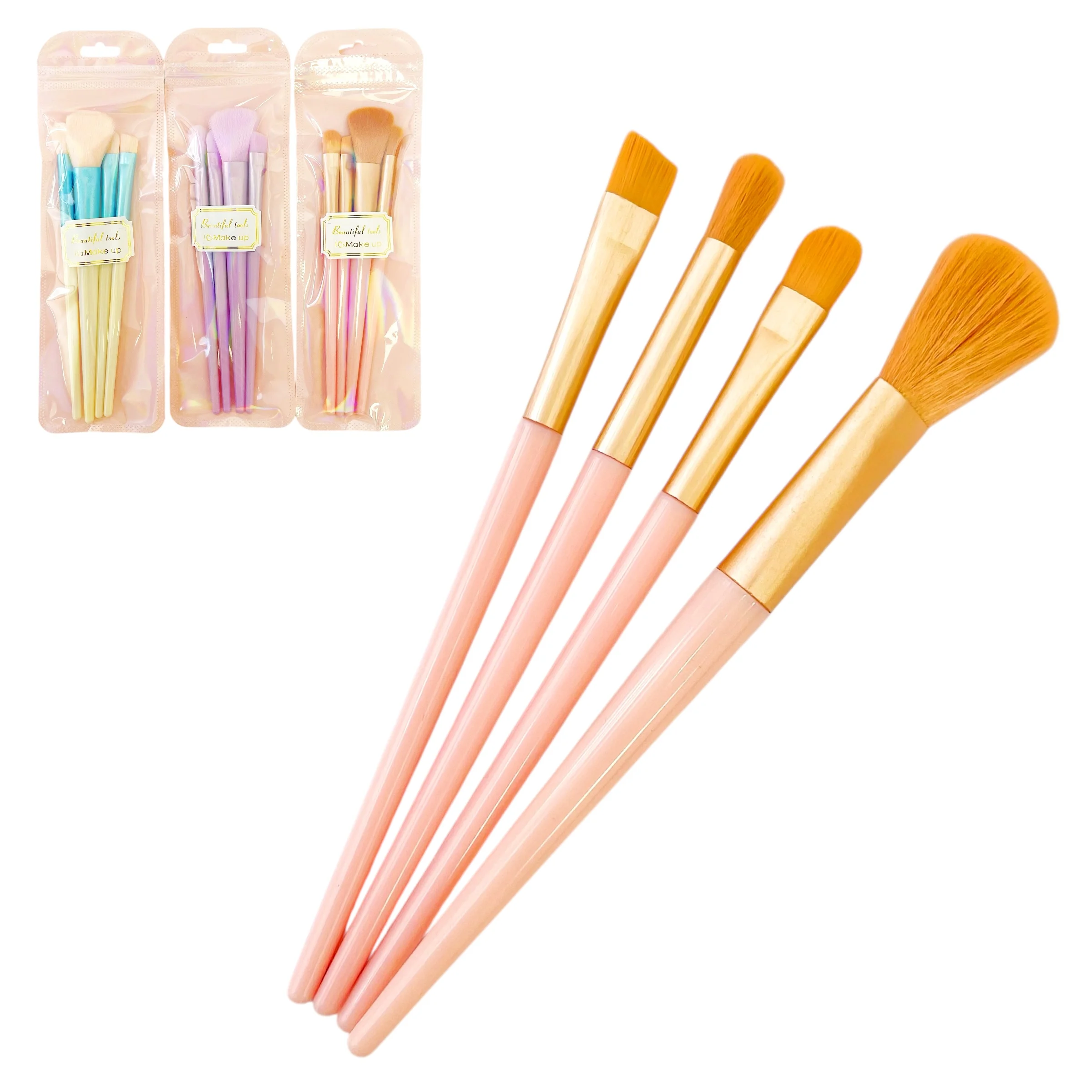 BEAUTIFUL TOOLS SET BROCHAS 4PCS
