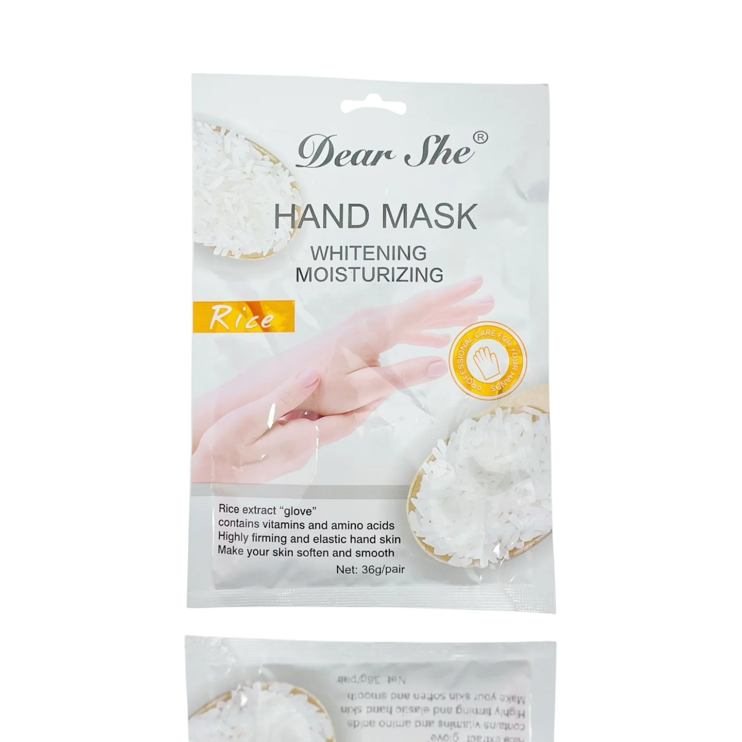 DEAR SHE MASCARILLA P/MANOS C/EXTRACTO DE ARROZ