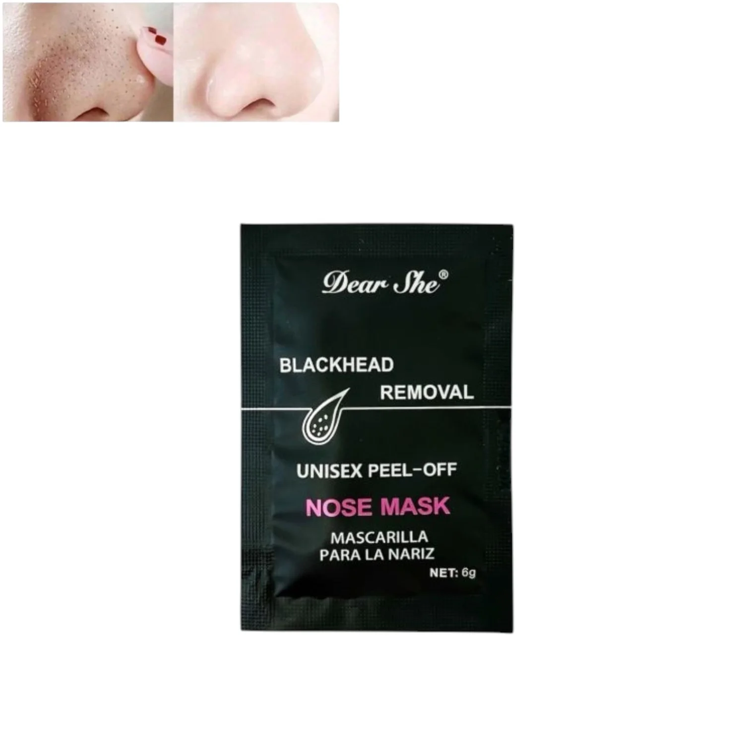DEAR SHE MASCARILLA PUNTO NEGROS 10und.