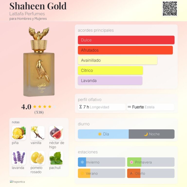 Lattafa Shaheen Gold 100ml | Alternativa Premium