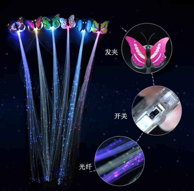 HEBILLA EXTENSIONES LED LUMINOSAS 🦋 COD.