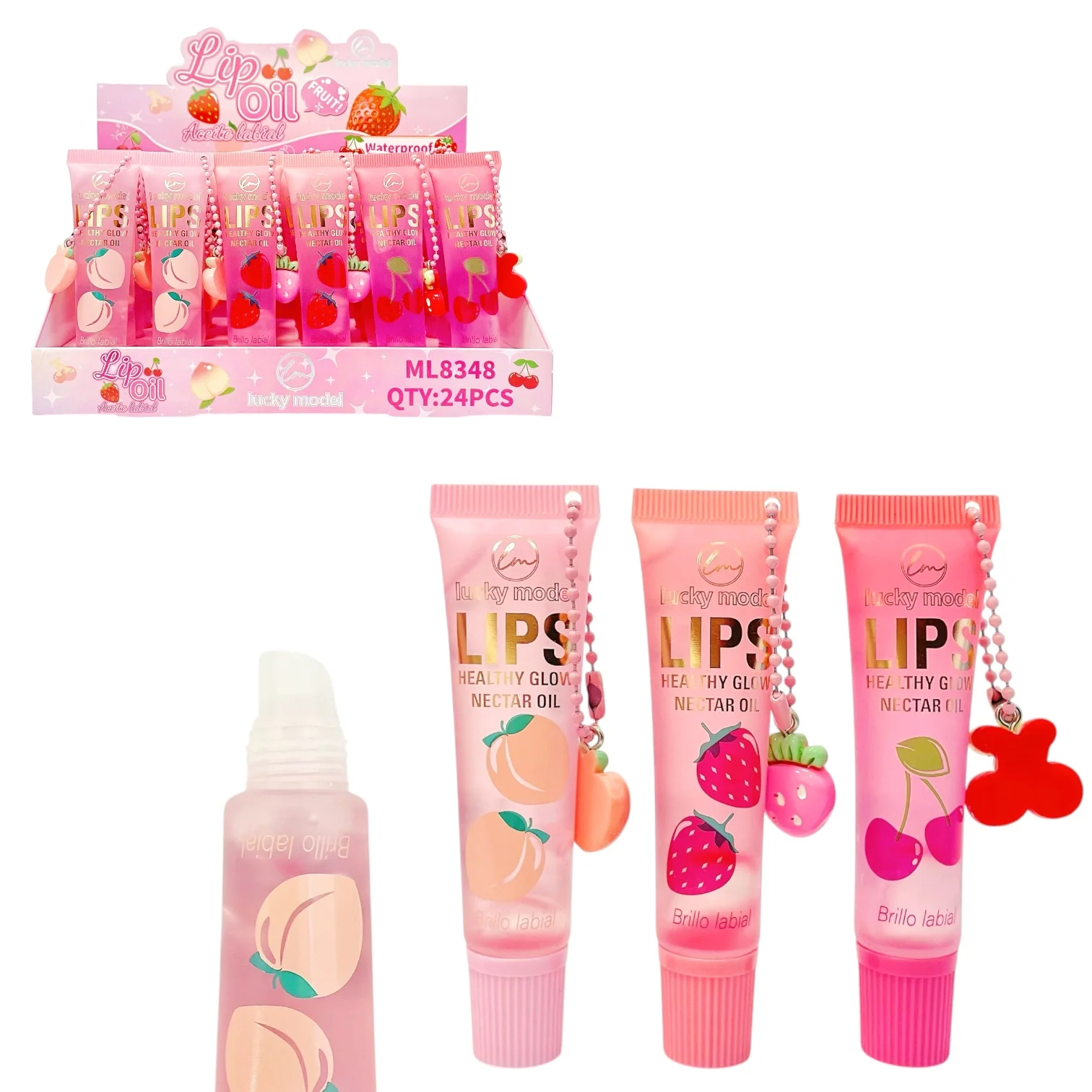 LUCKY MODEL LIP OIL C/ LLAVERO