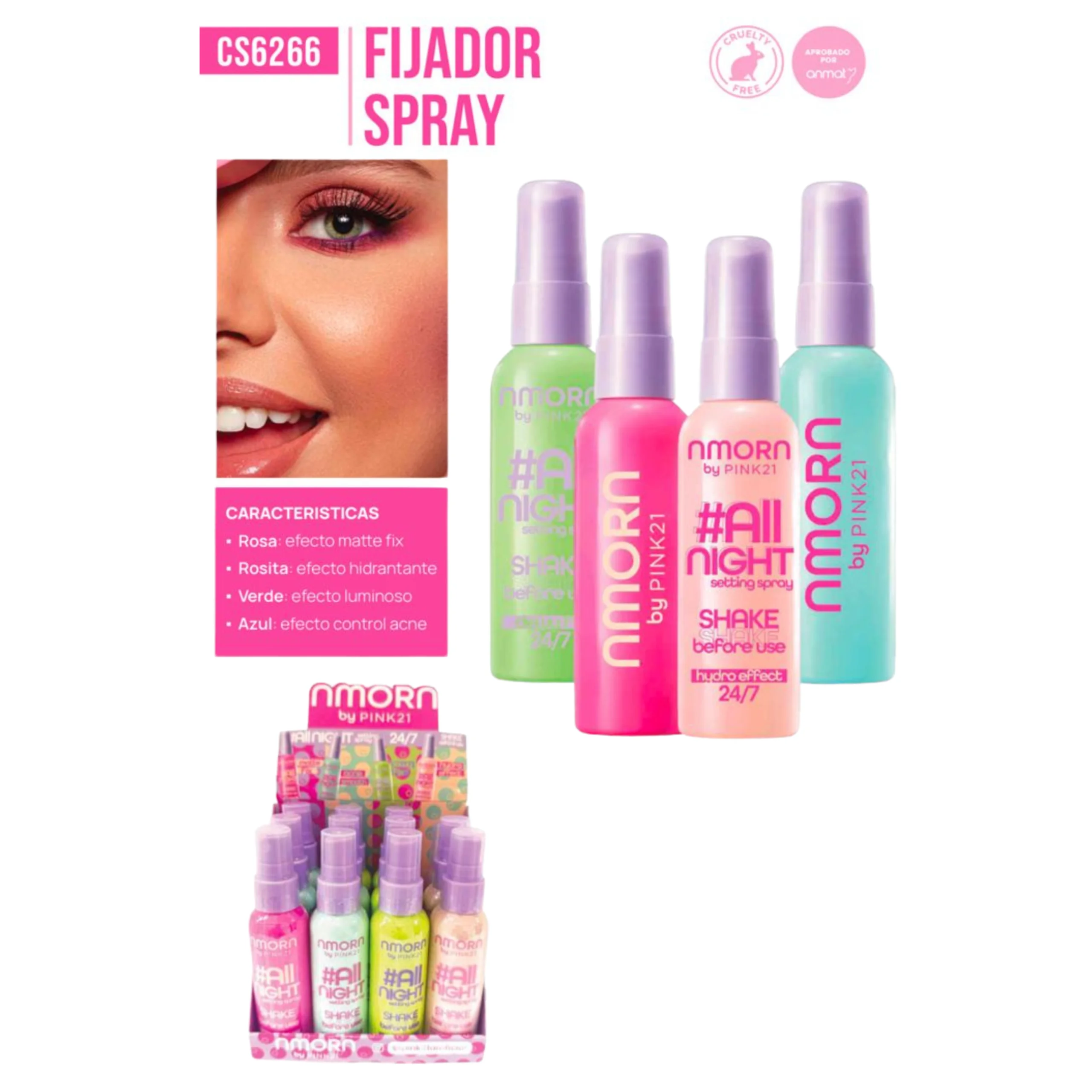 PINK 21 SPRAY FIJADOR