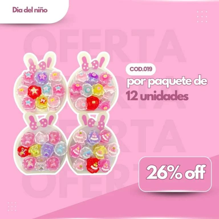PROMO PAQ. BLISTER BROCHECITOS TUL CONEJO Cod.