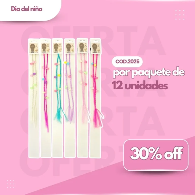 PROMO PAQ. EXTENSIONES P/ CABELLO TRENZITA COD.2025