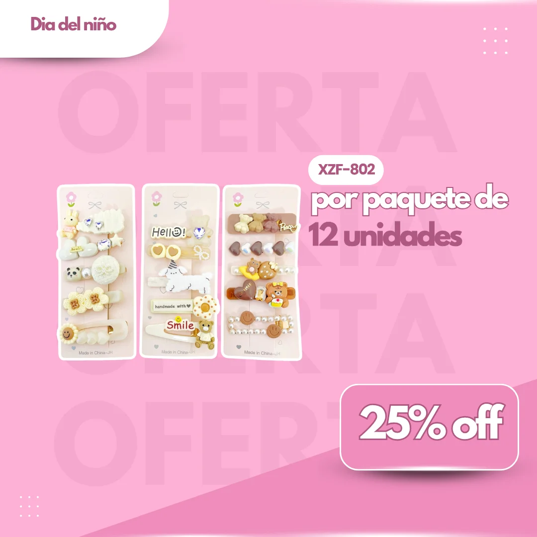 PROMO PAQ. HEBILLAS 5PCS