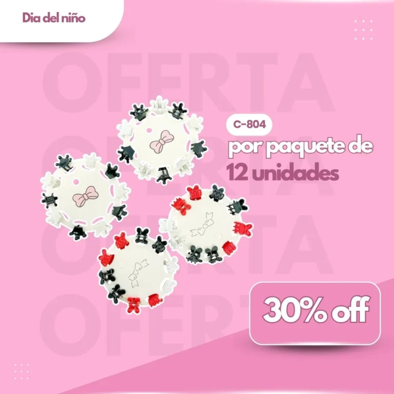 PROMO PAQ. MINI BROCHECITOS 10PCS