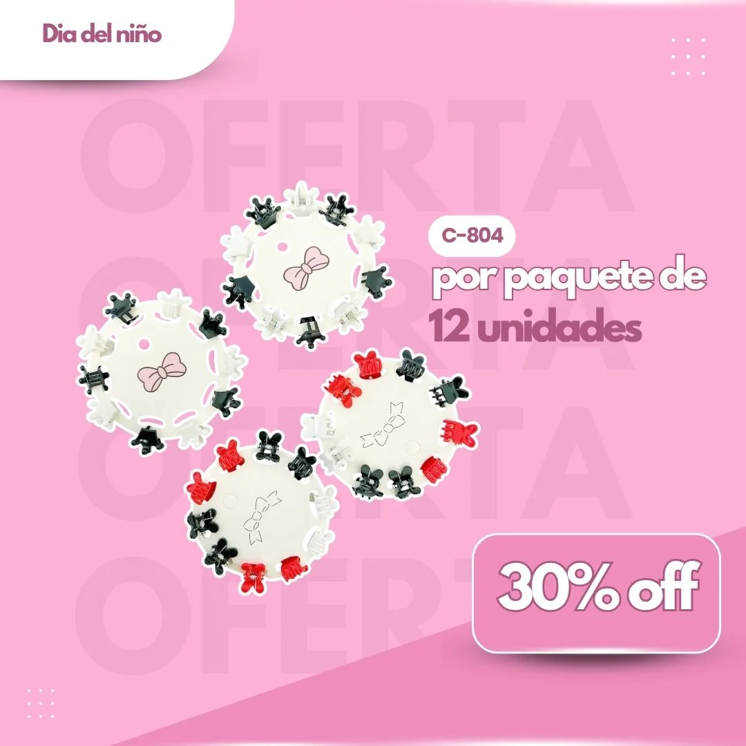 PROMO PAQ. MINI BROCHECITOS 10PCS