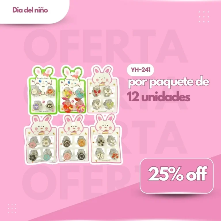 PROMO PAQ. MINI BROCHES 4PCS