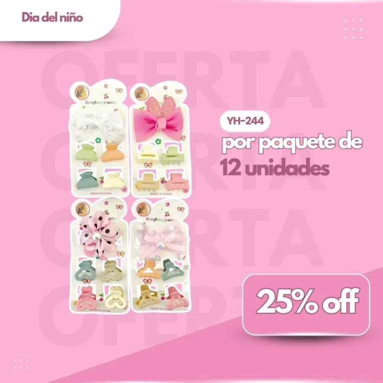 PROMO PAQ. MINI BROCHES & HEBILLA