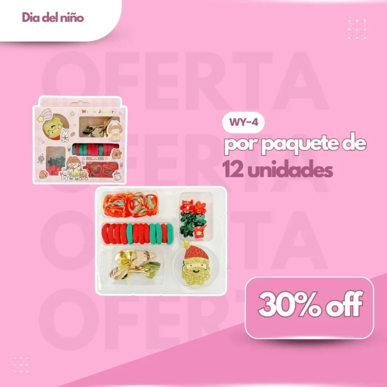 PROMO PAQ. SET COLITAS NAVIDEÑO P/ NENA