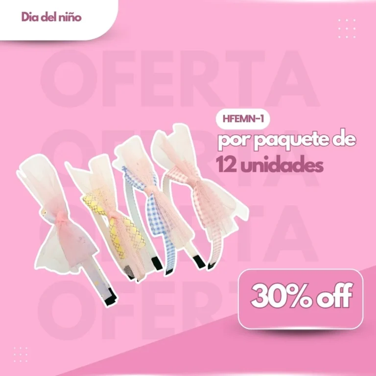 PROMO PAQ. VINCHA MOÑO C/ TUL